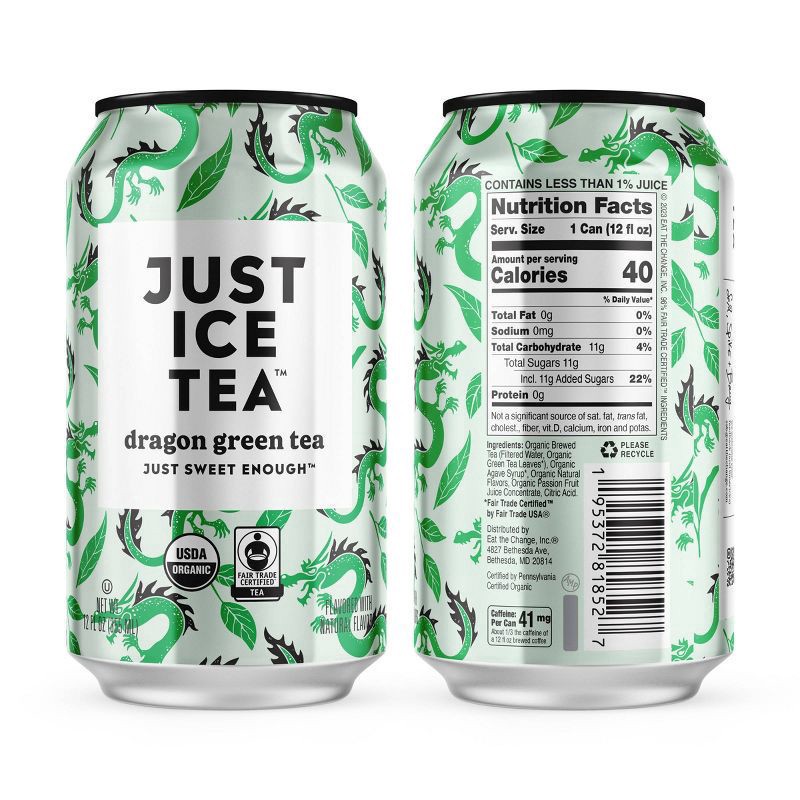slide 2 of 7, JUST ICE TEA Dragon Green Tea,
