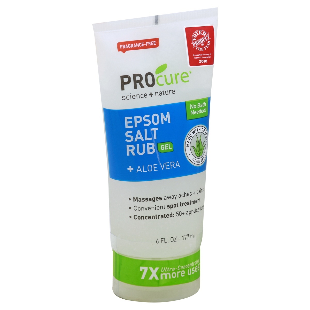 slide 1 of 2, Pro-Cure Epsom Salt Rub 6 fl oz, 6 oz