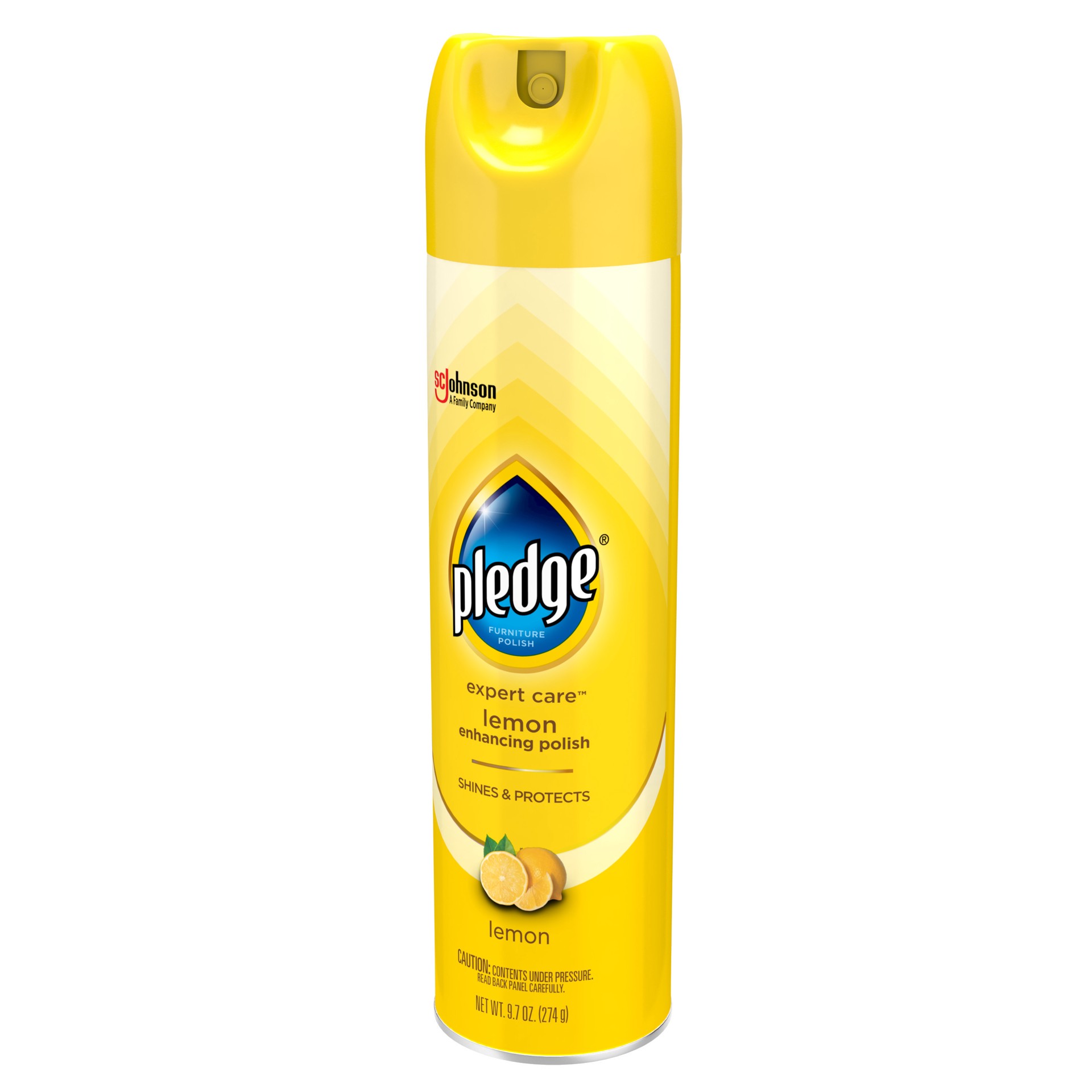 slide 4 of 5, Pledge Enhancing Polish, Furniture & Wood Spray, Lemon Scent, 9.7oz, 9.7 oz