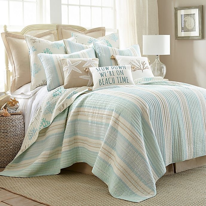 slide 1 of 1, Levtex Home Kapalua Bay Reversible Full/Queen Quilt - Blue/Taupe, 1 ct