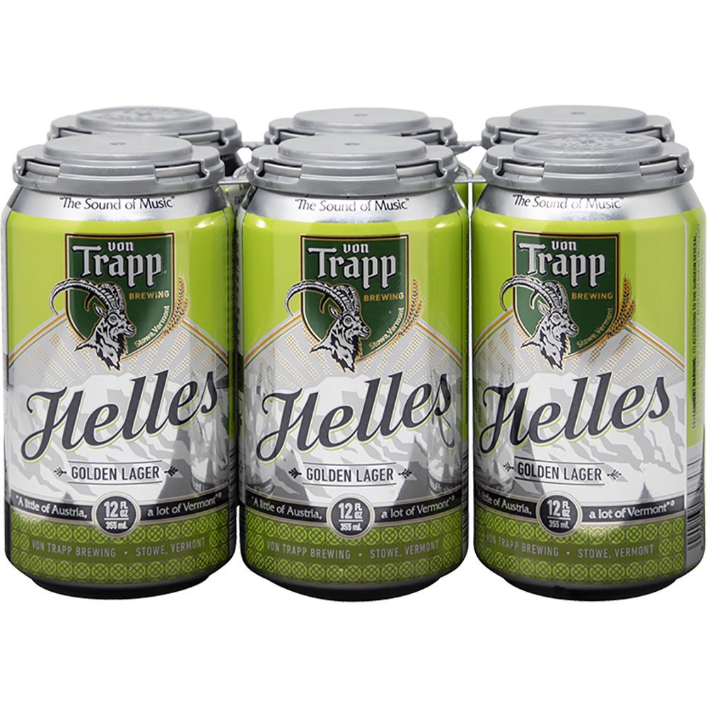 slide 1 of 1, Von Trapp Brewing Golden Lager Helles Beer 6 - 12 fl oz Cans, 6 ct