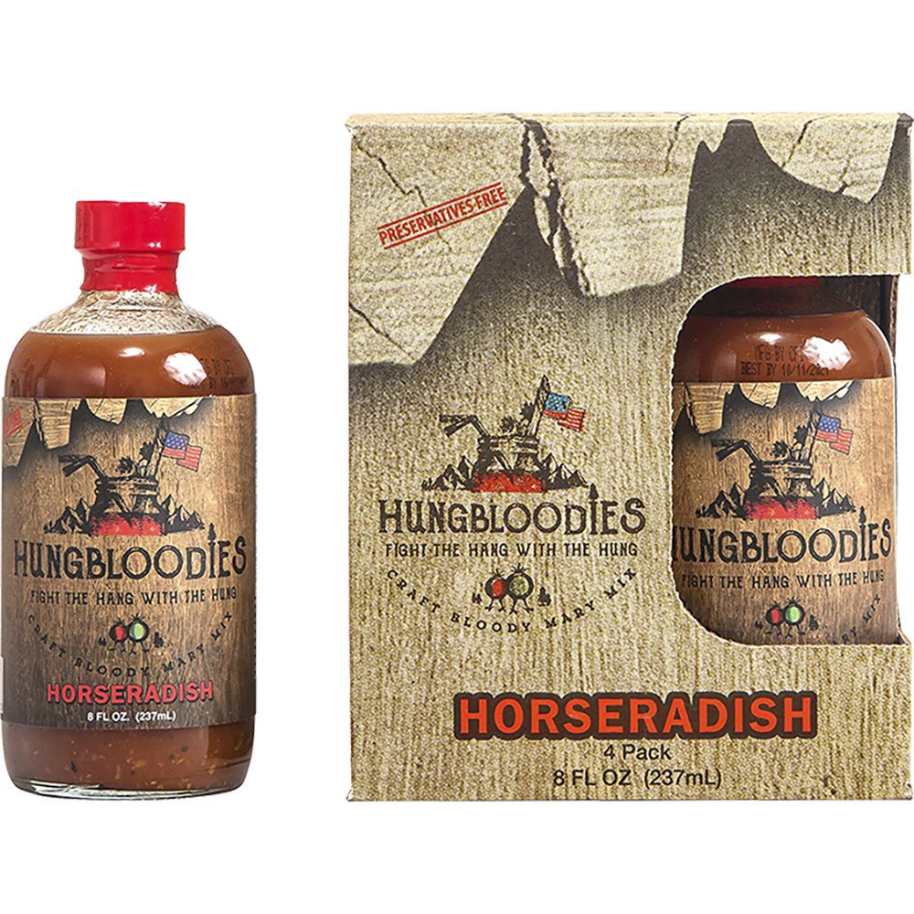 slide 1 of 1, Hungbloodies Horseradish Bldy Mix, 4 ct; 8 oz