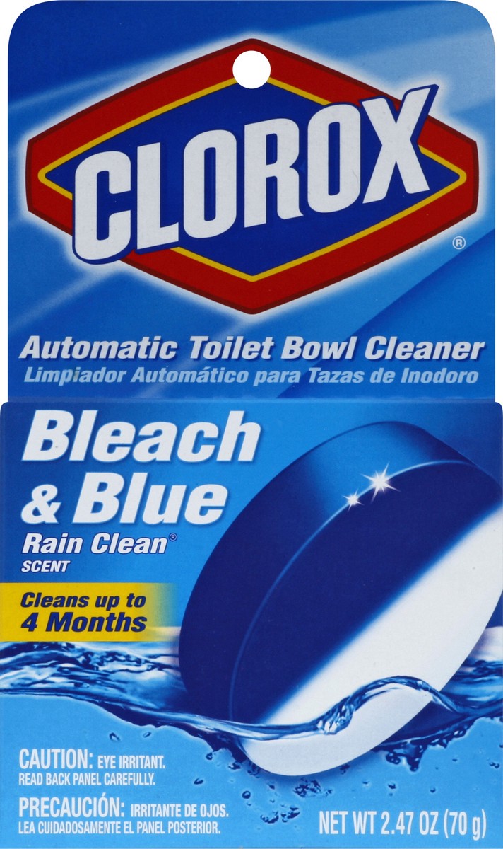 slide 3 of 4, Clorox™ Ultra Clean Toilet Tablets Bleach & Blue, Rain Clean Scent – 2.47 Ounces, 1 Count, 2.47 oz