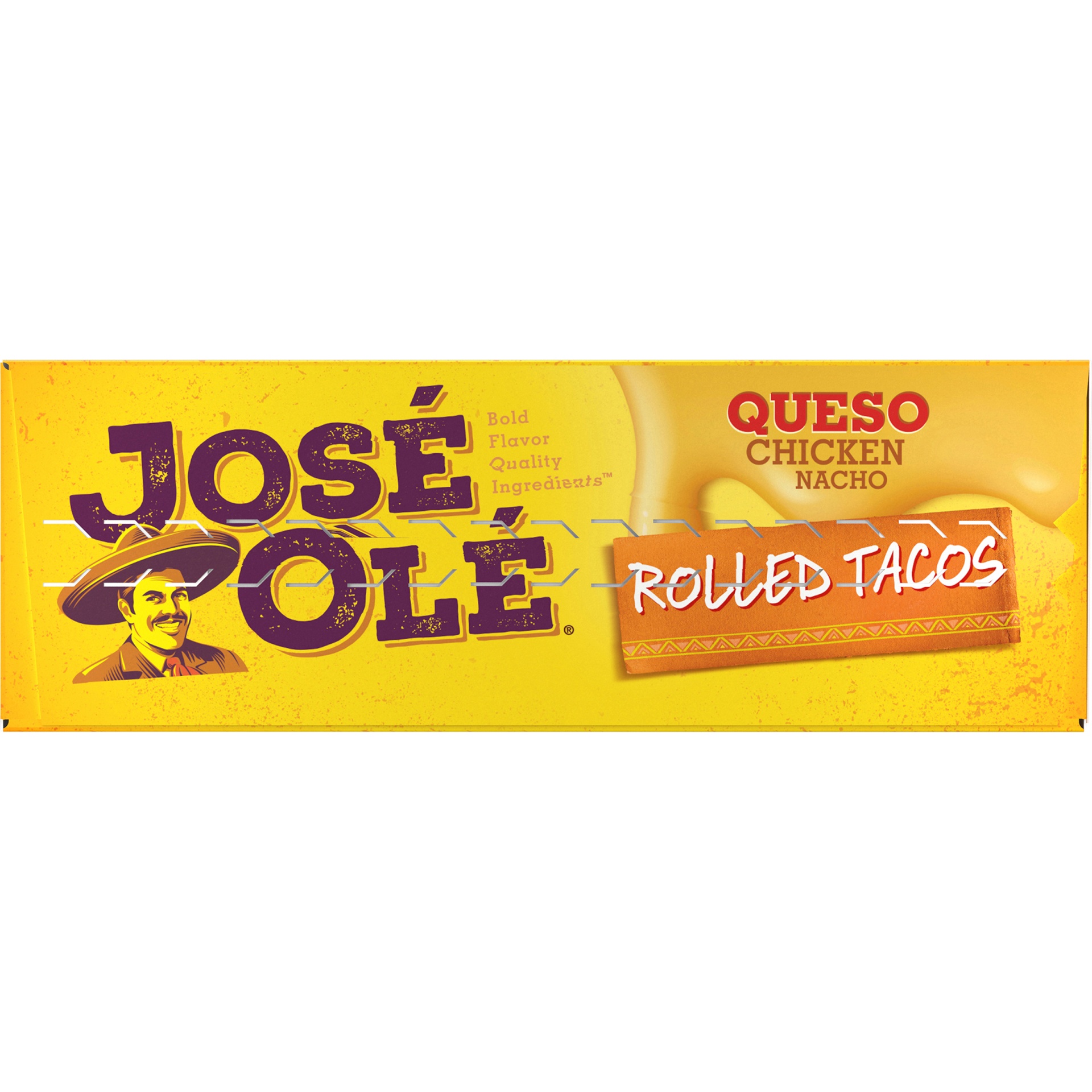slide 4 of 8, José Olé Queso Chicken Rolled Tacos, 20 oz
