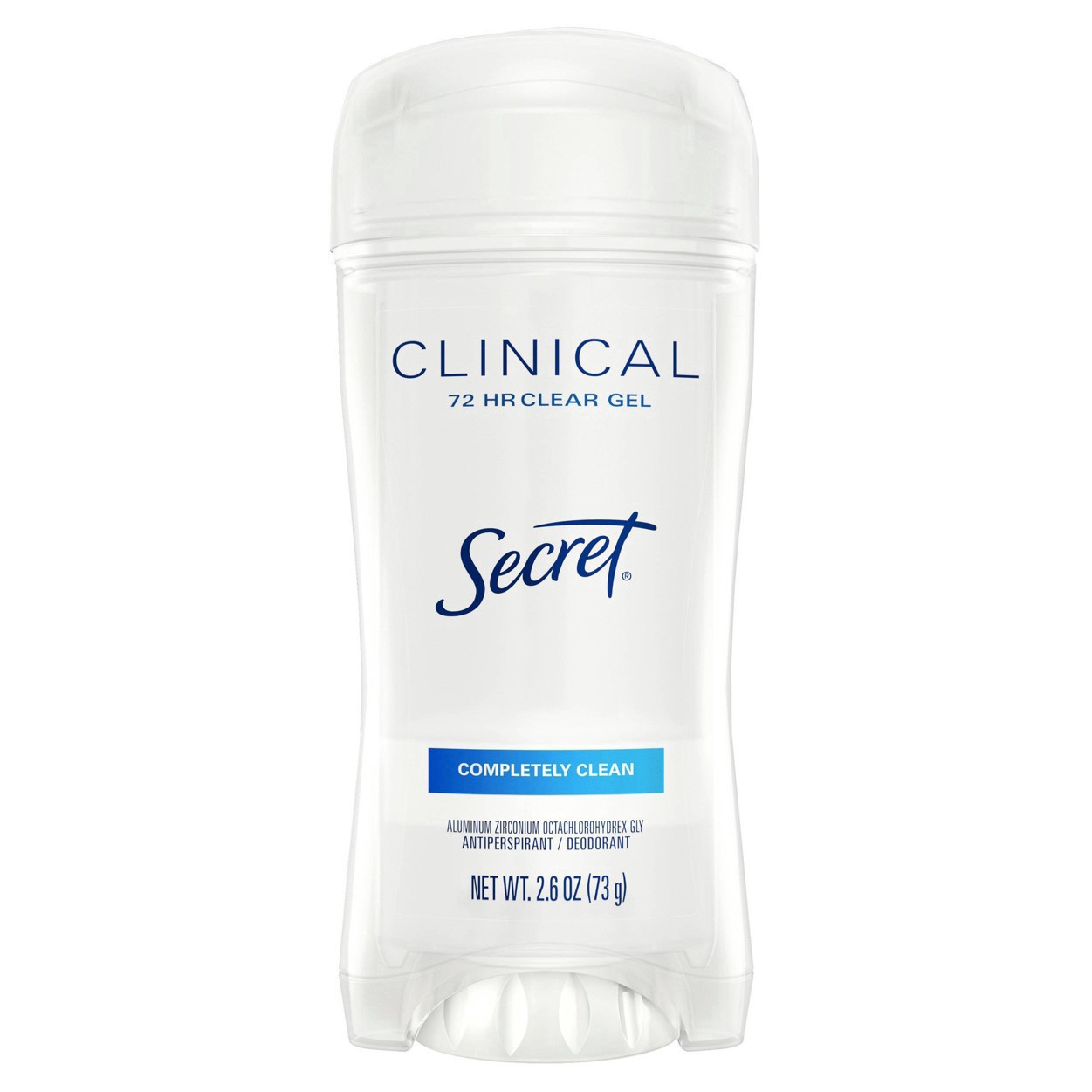 slide 69 of 110, Secret Clinical Strength Clear Gel Antiperspirant and Deodorant for Women, Completely Clean, 2.6 oz, 2.6 oz