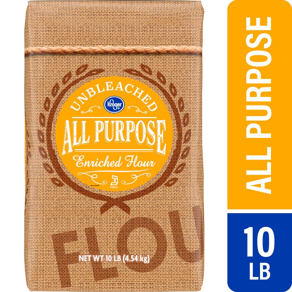 slide 1 of 1, Kroger® Unbleached All-Purpose Enriched Flour, 10 LB, 10 lb