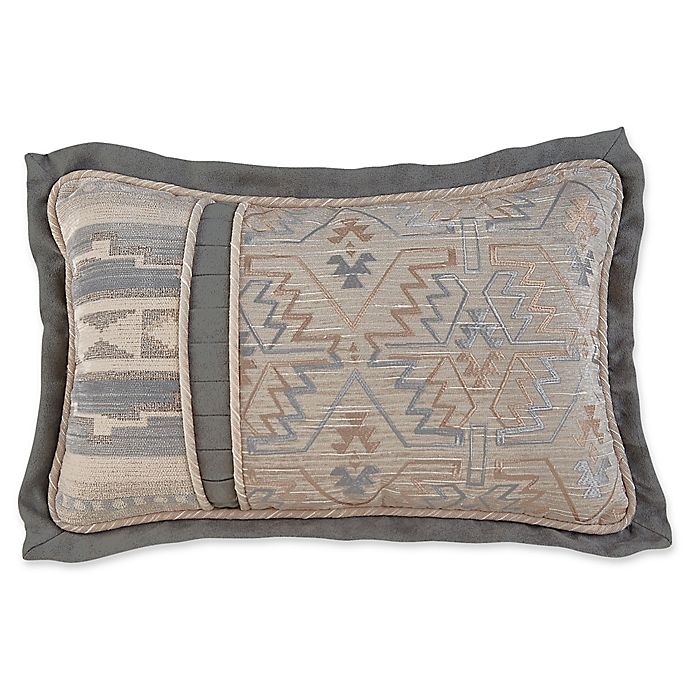 slide 1 of 1, Croscill Ansonia Boudoir Throw Pillow - Grey, 1 ct