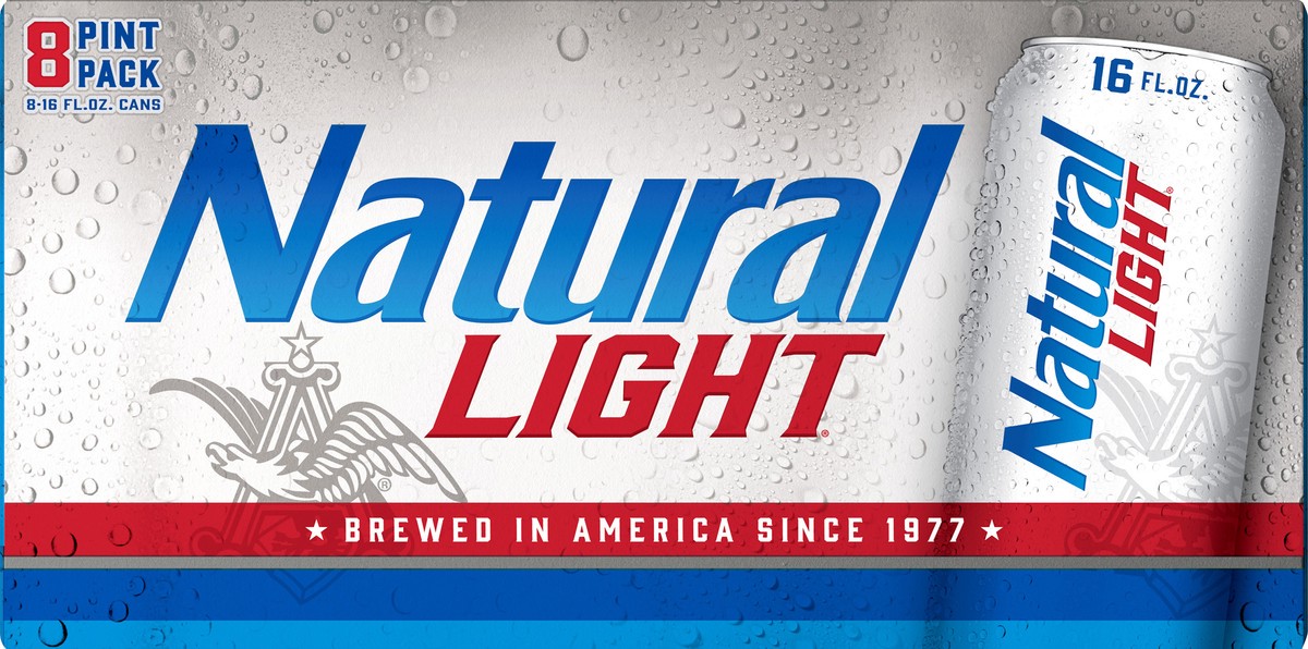 slide 8 of 8, Natural Light Beer 8 ea, 8 ct; 16 fl oz