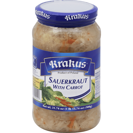 slide 1 of 1, Krakus Sauerkraut, 31.74 oz