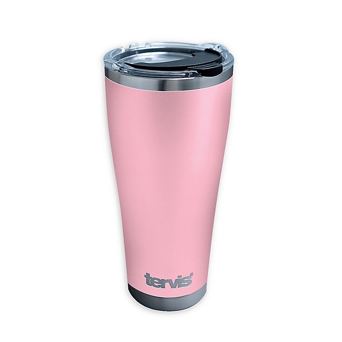 slide 1 of 1, Tervis Powder Coated Stainless Steel Tumbler with Lid - Pink, 30 oz