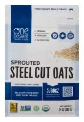 One Degree Organic Foods Organic Foods Sprouted Steel Cut Oats - 24 oz