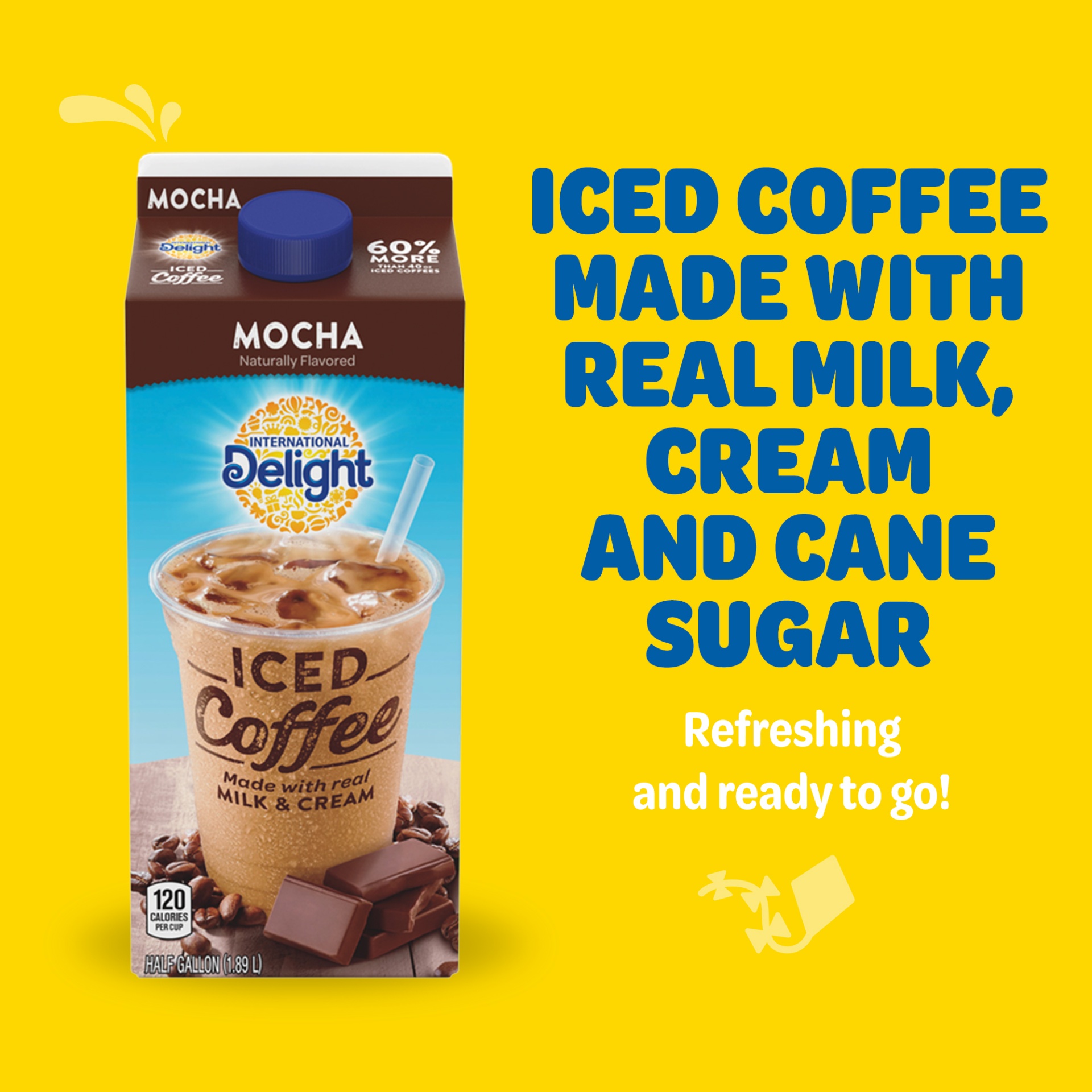 slide 6 of 7, International Delight Mocha Iced Coffee, 64 fl oz