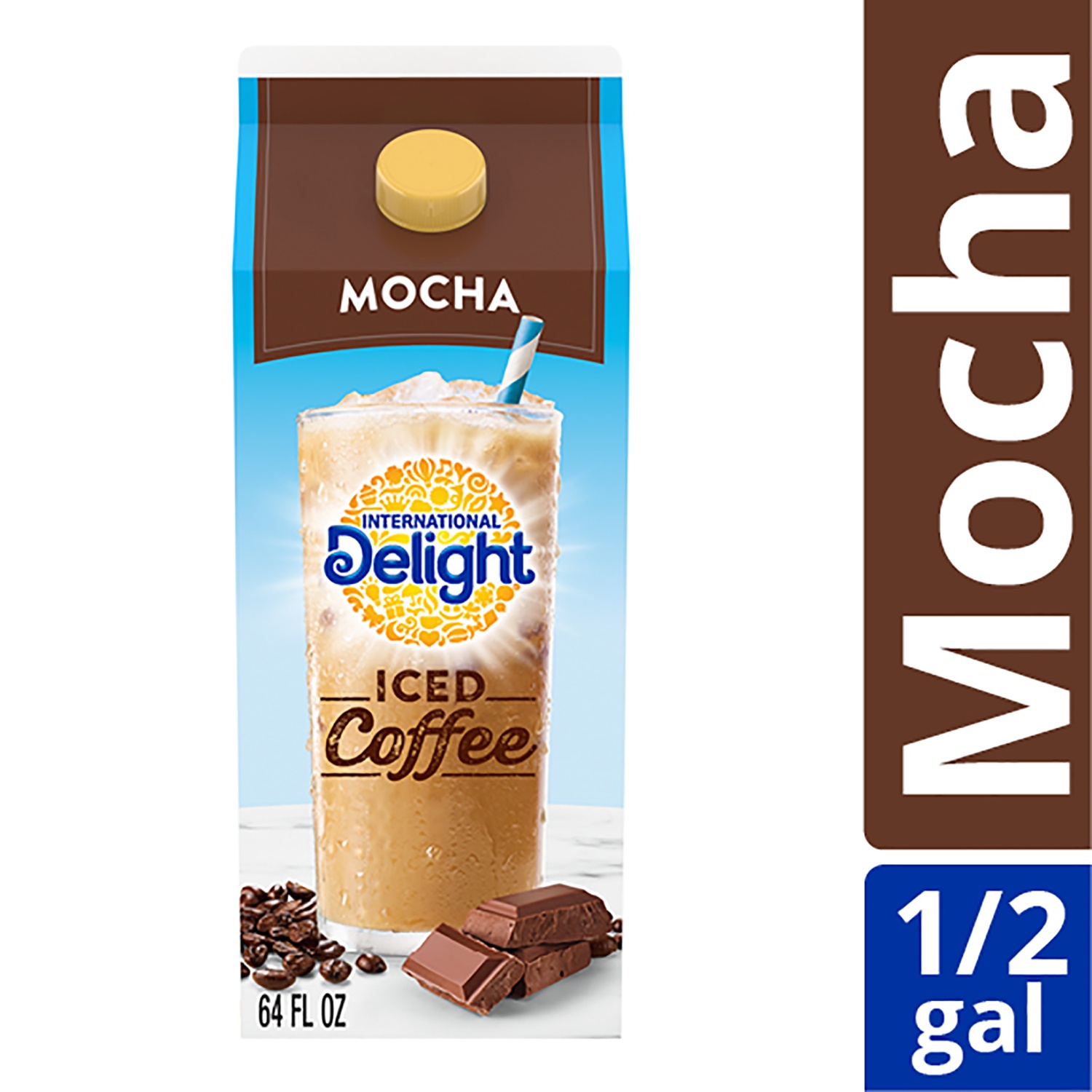 slide 1 of 7, International Delight Mocha Iced Coffee, 64 fl oz