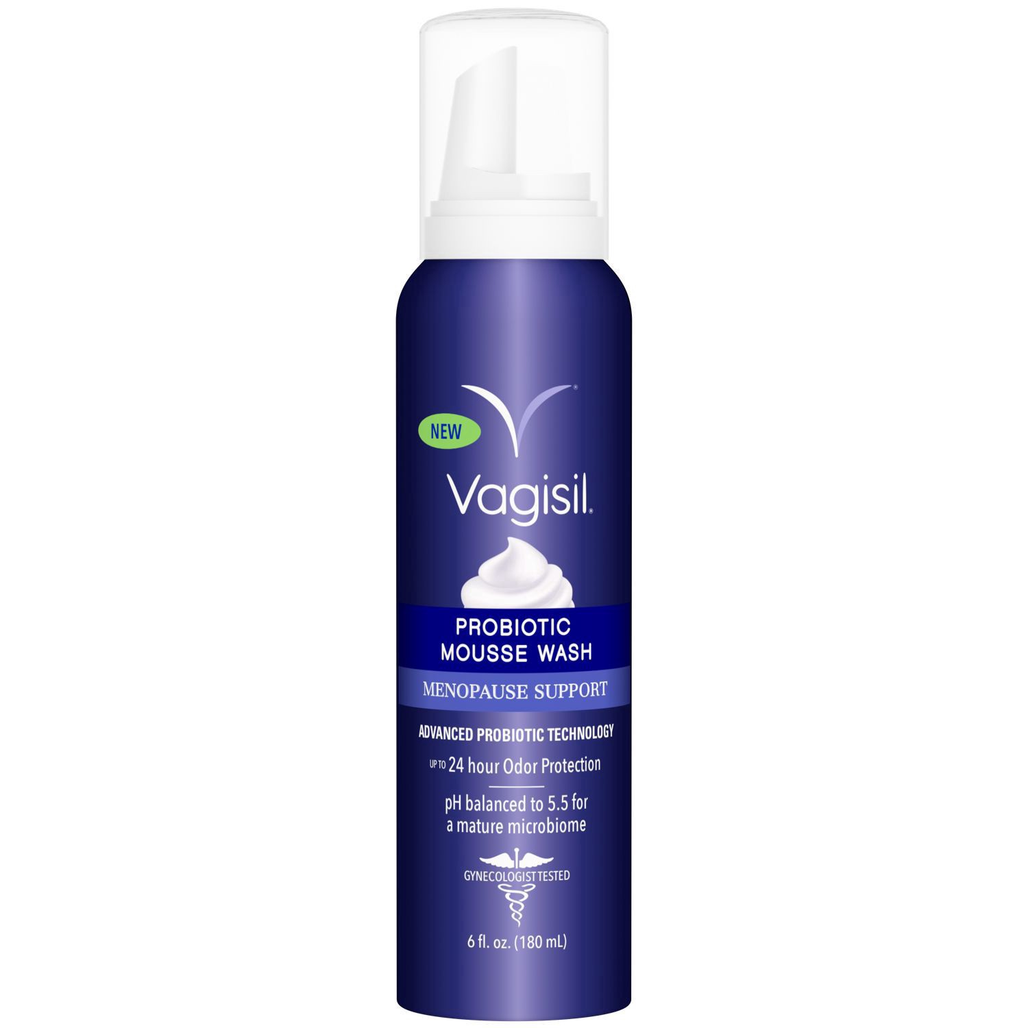 slide 1 of 1, Vagisil Probiotic Mousse Wash 6 fl oz, 6 fl oz