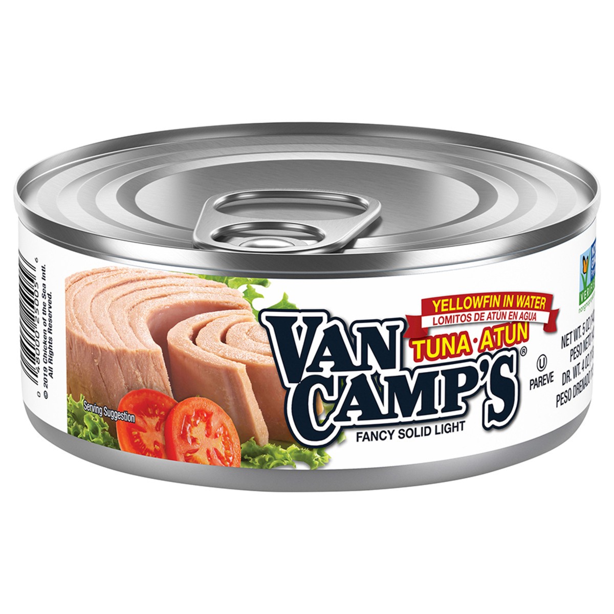 slide 4 of 8, Van Camp's Fancy Solid Light Tuna 5 oz, 5 oz