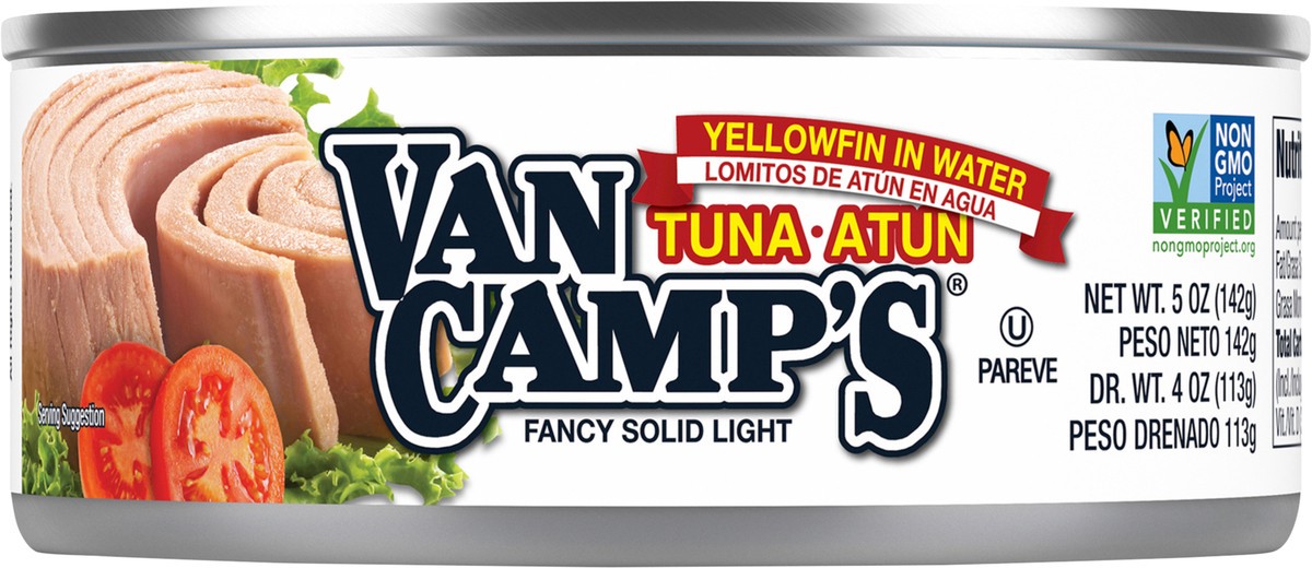 slide 5 of 8, Van Camp's Fancy Solid Light Tuna 5 oz, 5 oz