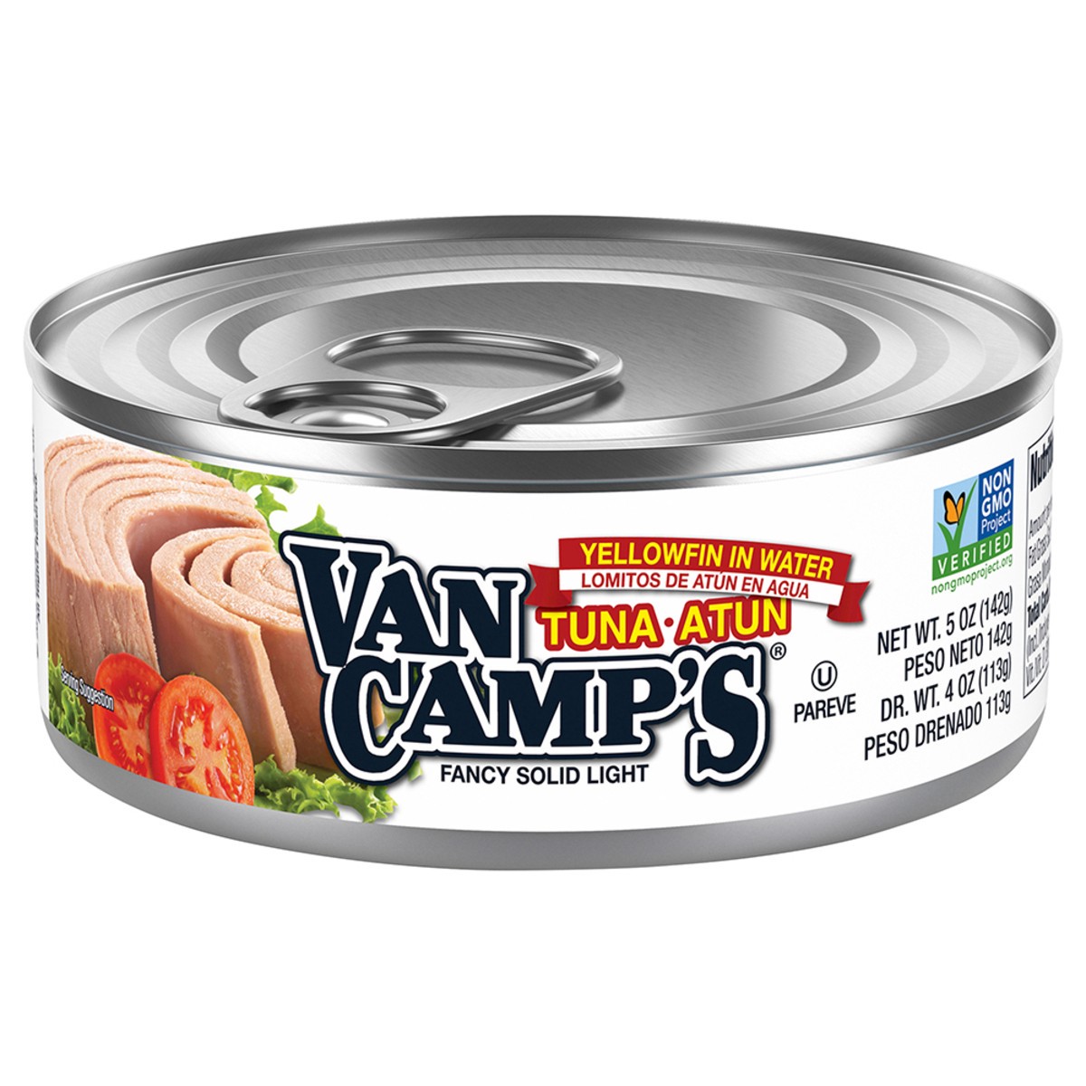 slide 1 of 8, Van Camp's Fancy Solid Light Tuna 5 oz, 5 oz