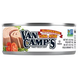 Van Camp's Seafood Solid Light Yellowfin Tuna in Water 5 oz