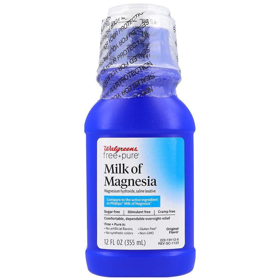 slide 1 of 5, Walgreens Milk of Magnesia, Sugar Free Regular, 12 fl oz