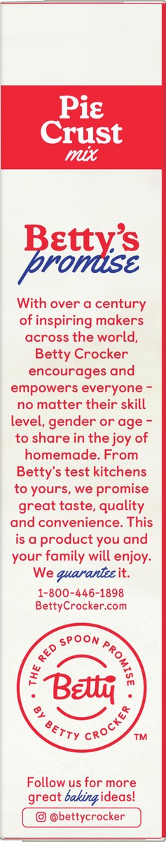 slide 5 of 9, Betty Crocker Pie Crust Mix, Makes Two 9-inch Crusts, 11 oz., 11 oz