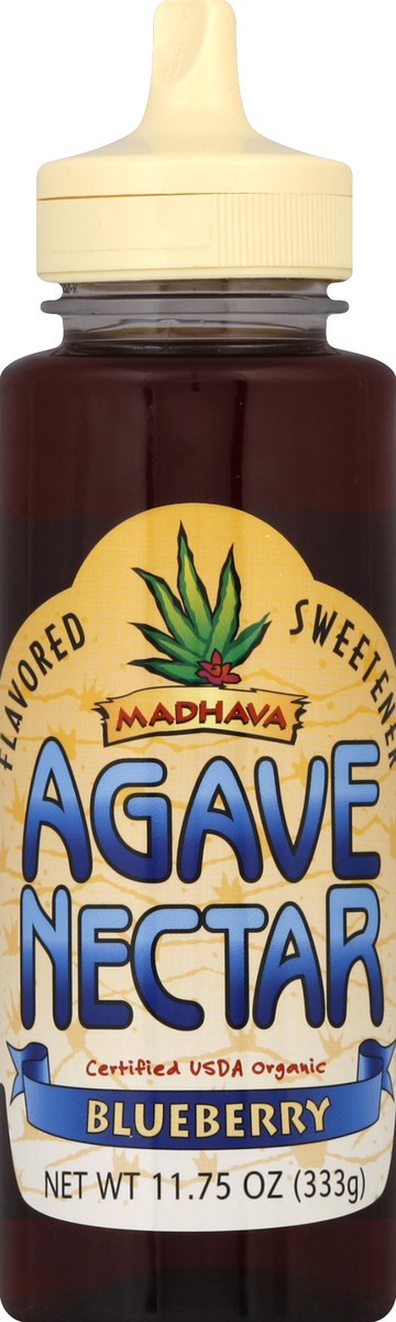 slide 2 of 2, Madhava Honey Madhava Agave Nectar Blueberry, 11.75 oz