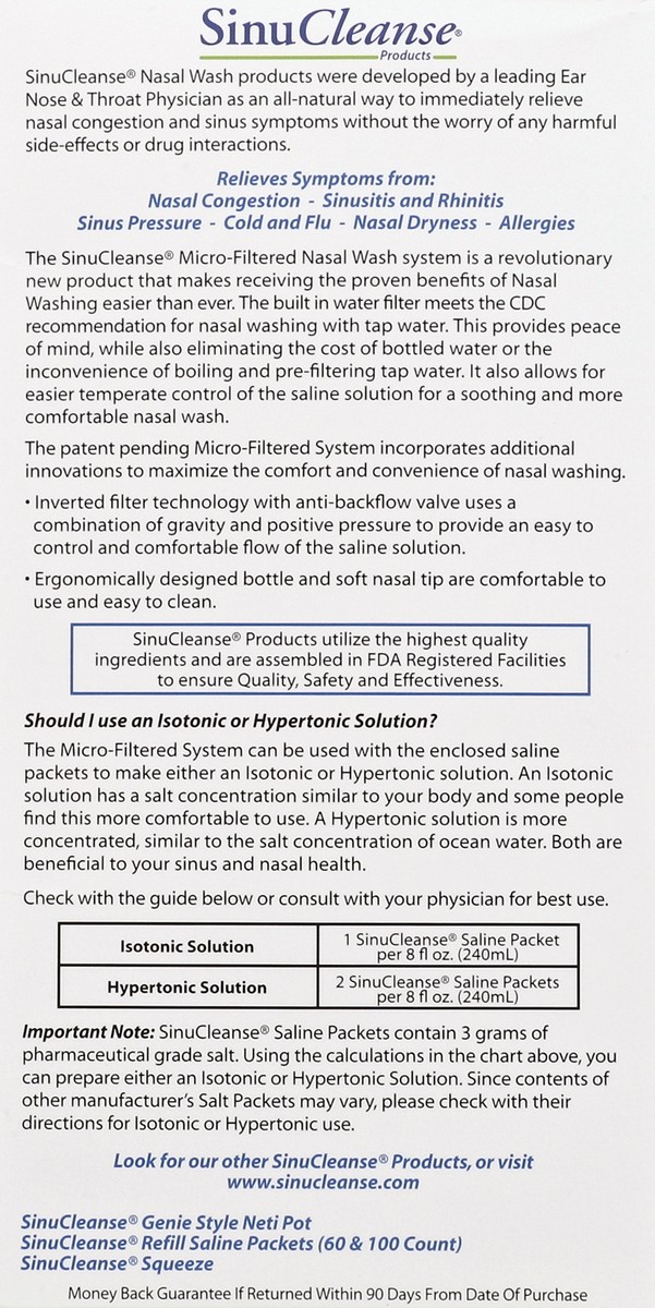 slide 4 of 6, SinuCleanse Soft Tip Micro-Filtered Nasal Wash System 1 ea Box, 1 ct