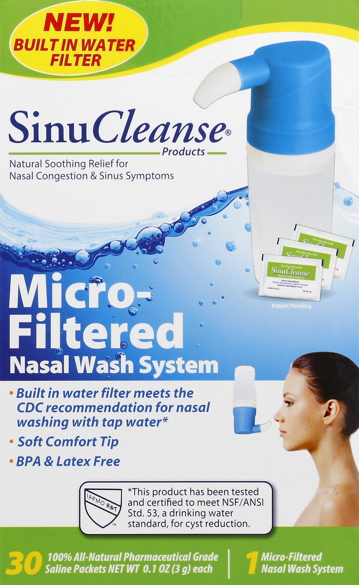 slide 2 of 6, SinuCleanse Soft Tip Micro-Filtered Nasal Wash System 1 ea Box, 1 ct