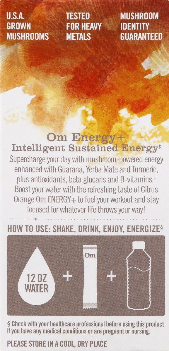 slide 2 of 13, Om Citrus Orange Energy+ 10 ea, 10 ct