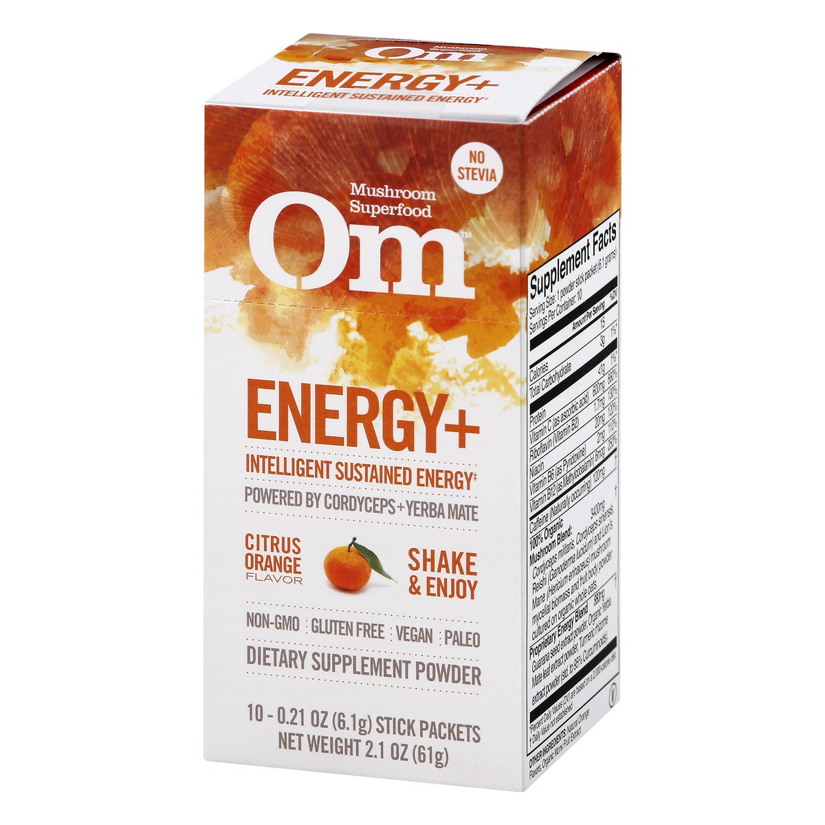 slide 5 of 13, Om Citrus Orange Energy+ 10 ea, 10 ct