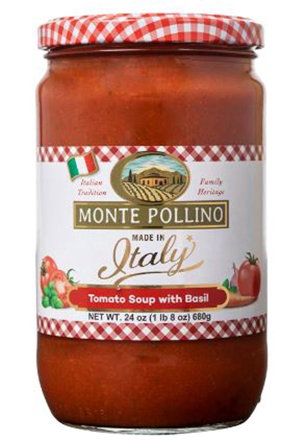 slide 1 of 1, Monte Pollino Tomato Soup With Basil, 24 oz