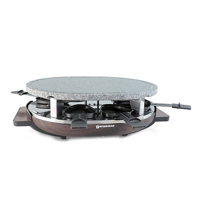 slide 1 of 1, Swissmar Matterhorn 8-Person Raclette Party Grill with Granite Grill Top - Brown, 1 ct