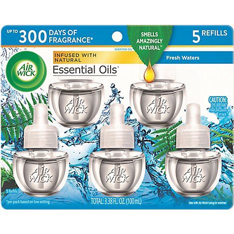 slide 1 of 1, Air Wick Plug In Fresh Waters - 5 Count, 5 ct
