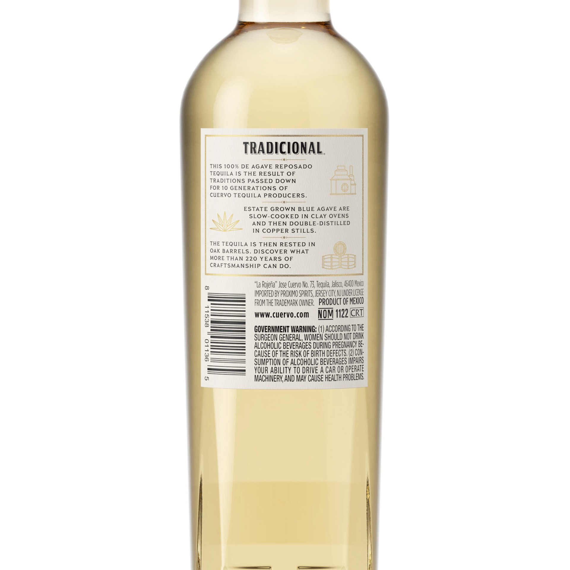 slide 5 of 5, Jose Cuervo Tradicional Reposado Tequila 80 Proof (375 ml), 375 ml