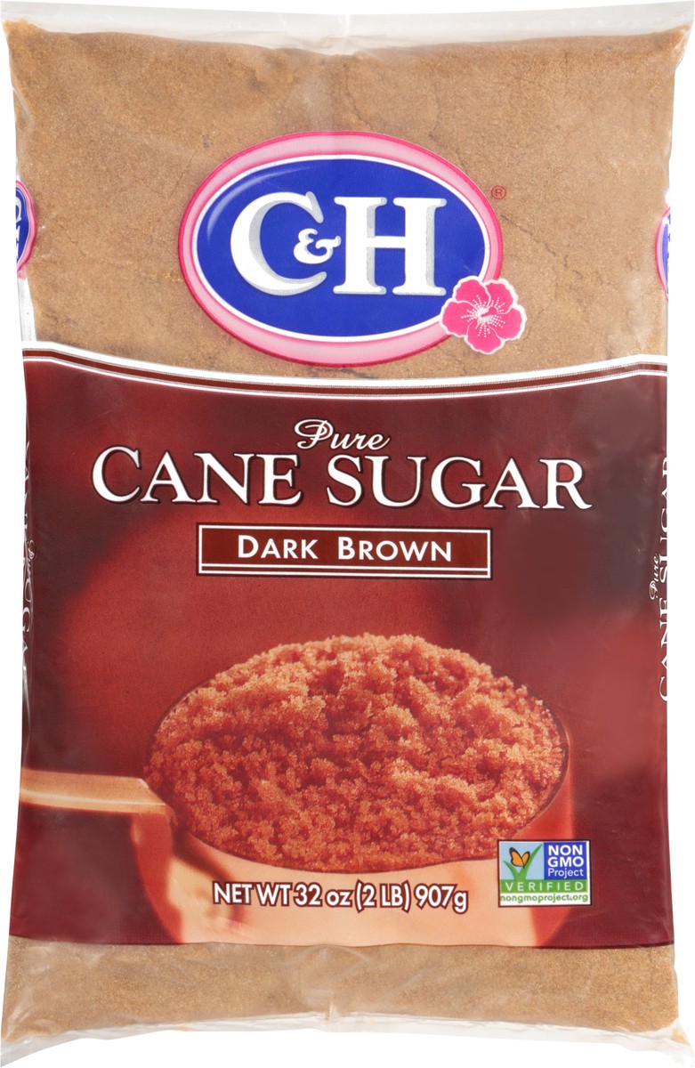 slide 1 of 11, C&H 2 Lb Dark Brown Sugar Poly Bag C&H, 32 oz