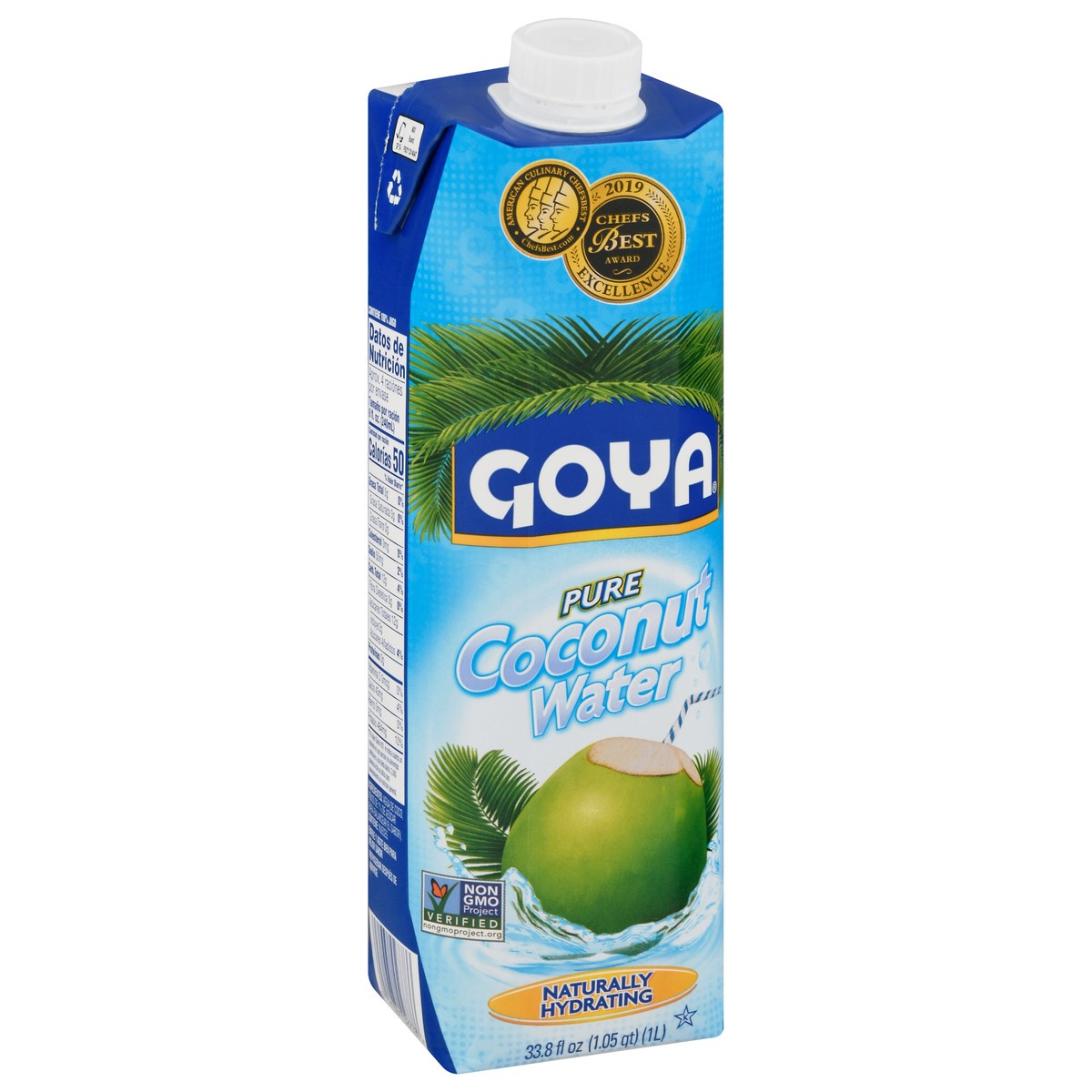 slide 8 of 9, Goya 100% Pure Coconut Water - 33.8 fl oz, 33.8 fl oz