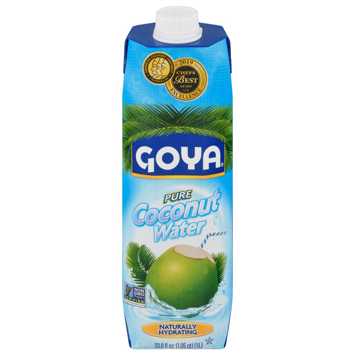 slide 1 of 9, Goya 100% Pure Coconut Water - 33.8 fl oz, 33.8 fl oz