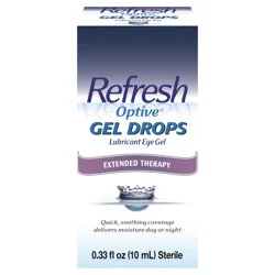 Refresh Optive Lubricant Gel Eye Drops, 0.33 fl oz (10 mL)