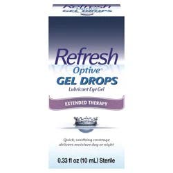 Refresh Optive Lubricant Gel Eye Drops, 0.33 fl oz (10 mL)