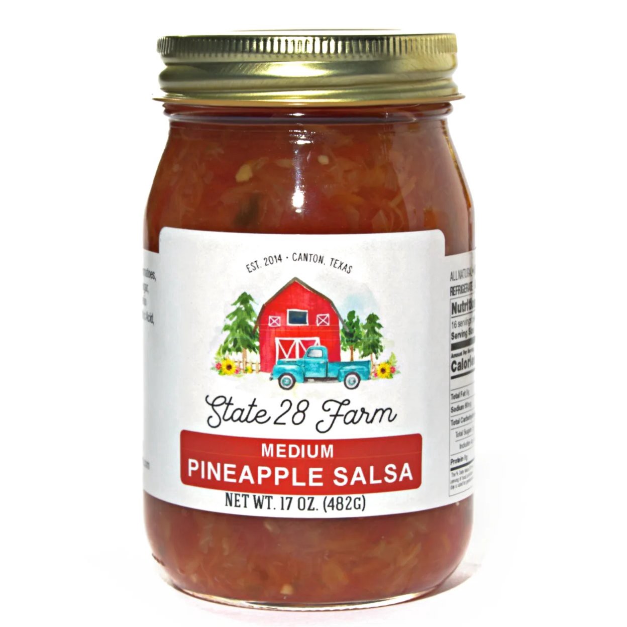 slide 1 of 1, State 28 Farm Pineapple Salsa, 17 oz