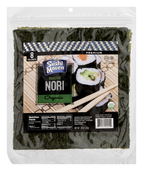 slide 1 of 1, Sushi Maven Kosher Toasted Nori, 10 ct