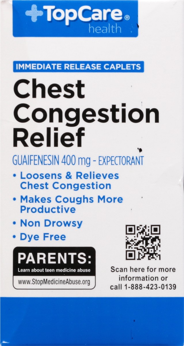 slide 2 of 9, TopCare Chest Congestion Relief, 50 ct