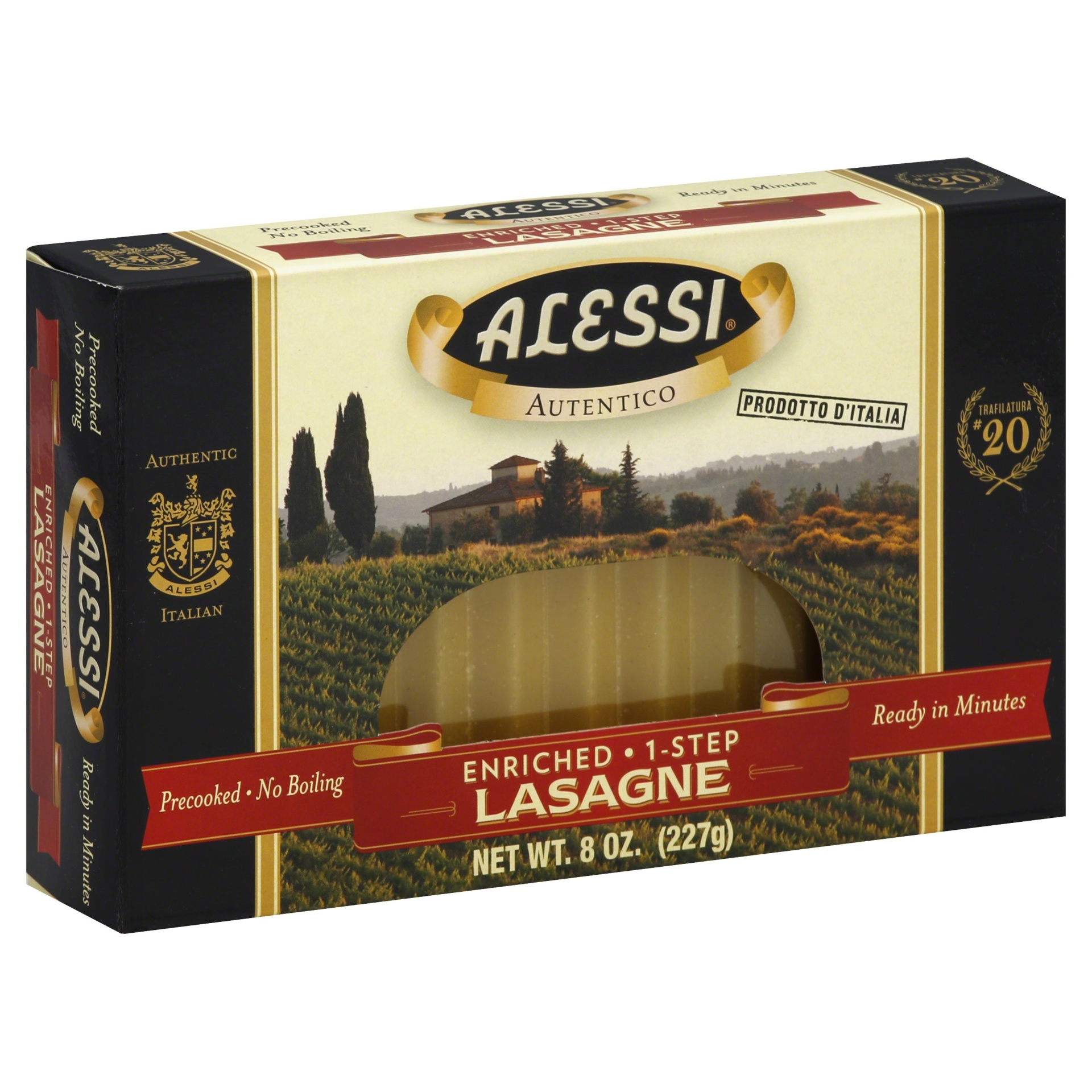 slide 1 of 4, Alessi Lasagne Pasta, 8 oz