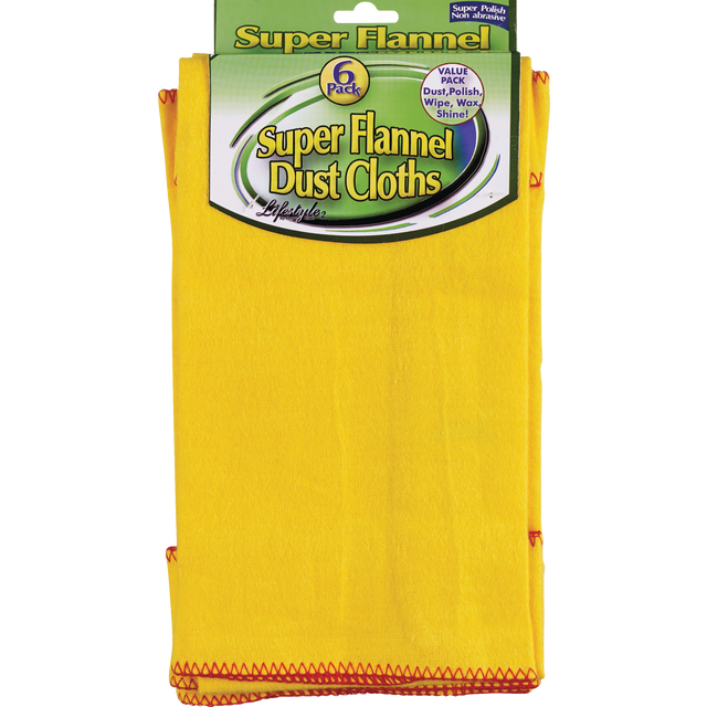 slide 1 of 1, Royal Crest Super Flannel Dust Cloths, 6 ct
