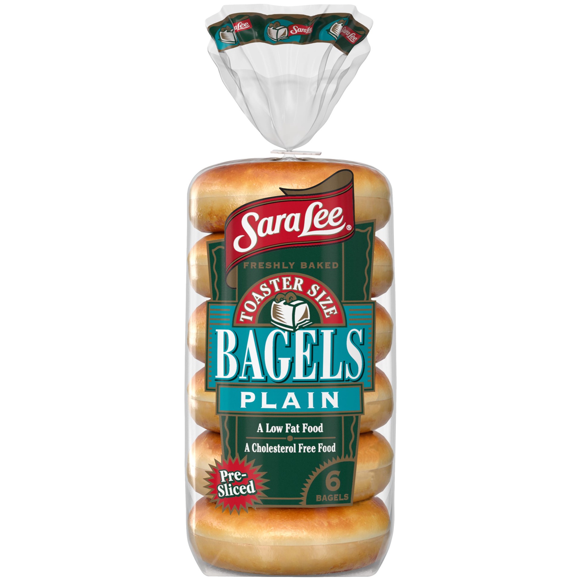 slide 1 of 9, Sara Lee Plain Bagels, 6 count, Pre-sliced Bagels, 13 oz Bag, 6 ct