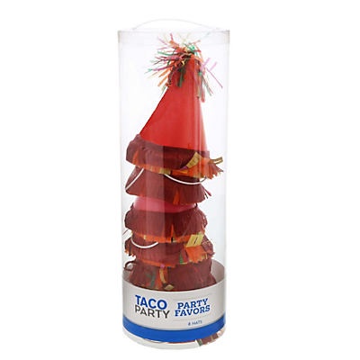 slide 1 of 1, Destination Holiday Taco Party Mini Hats Party Favors, 8 ct