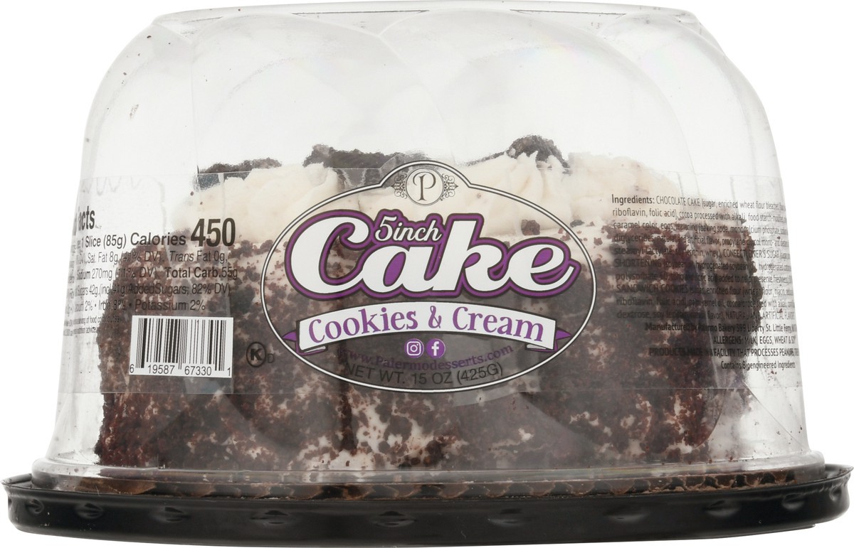 slide 14 of 17, Palermo 5 Inch Cookies & Cream Cake 15 oz, 15 oz