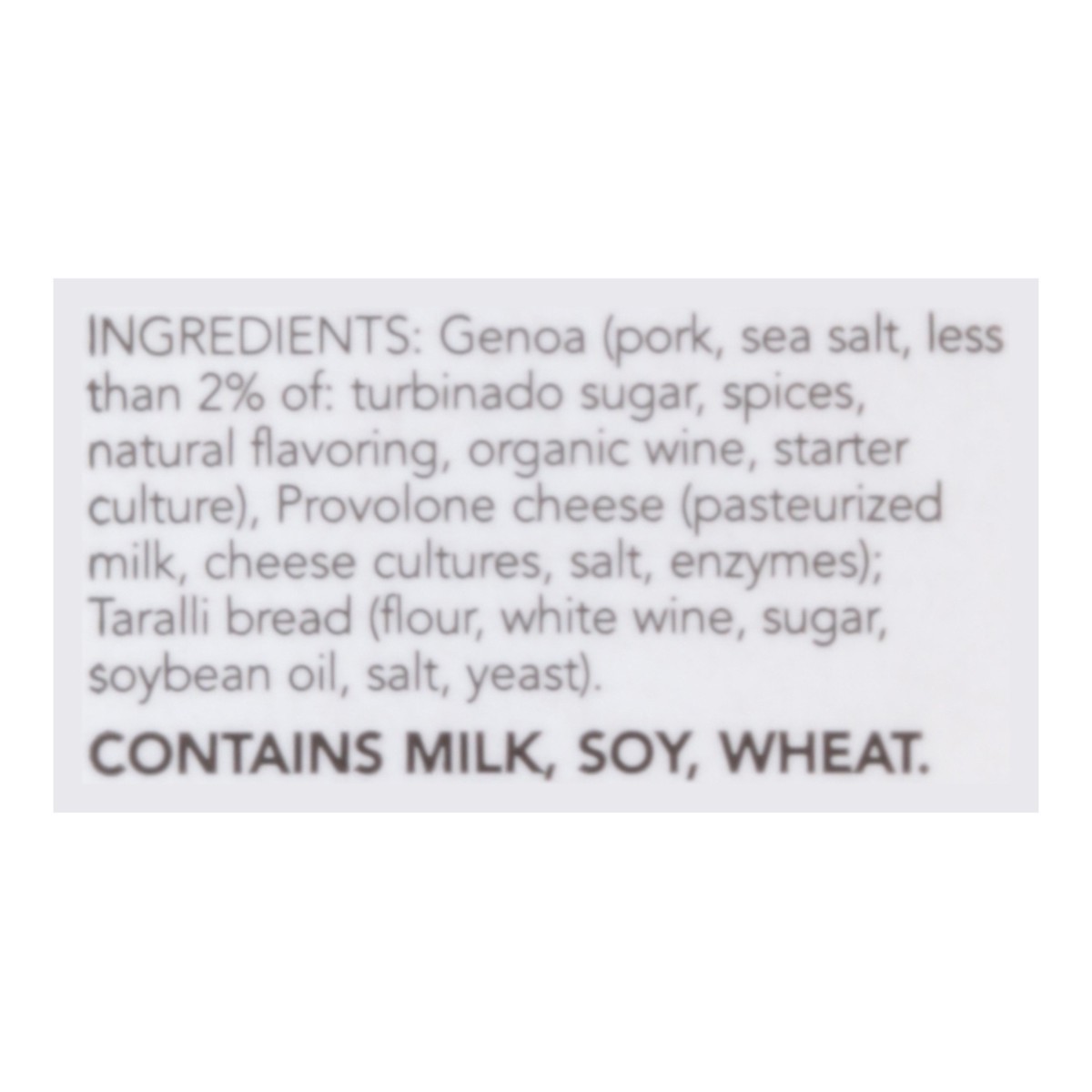 slide 14 of 14, Niman Ranch All Natural Genoa Salame Provolone & Taralli Bread 3 oz, 3 oz