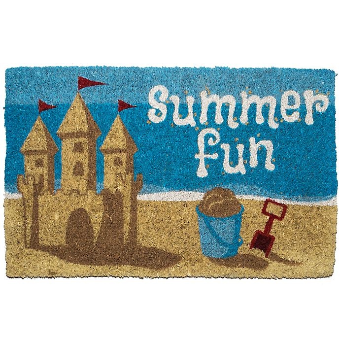 slide 1 of 1, Entryways Summer Fun 18 x 30'' Coir Multicolor Door Mat'', 1 ct