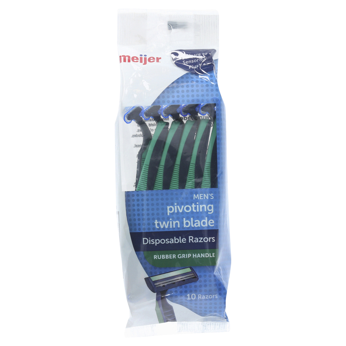 slide 1 of 2, Meijer Comfort Pro Men's Disposable Razor, 10 ct