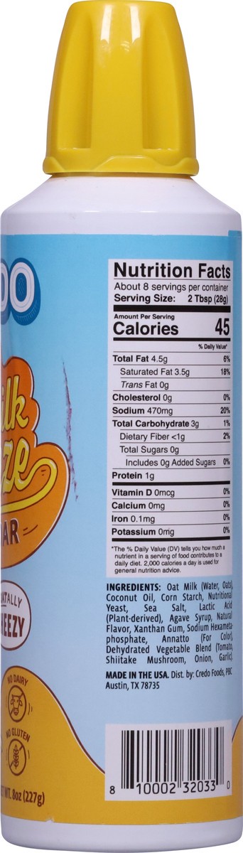 slide 13 of 14, Credo Oat Milk Cheddar Style Cheeze 8 oz, 8 oz